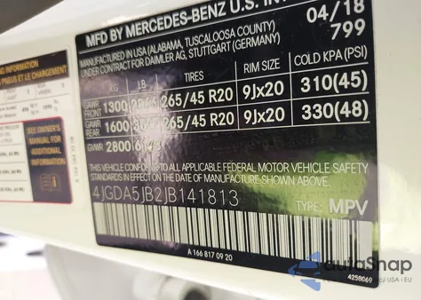 2018 Mercedes-Benz Gle 350 z USA, uszkodzony, nr VIN 4JGDA5JB2JB141813